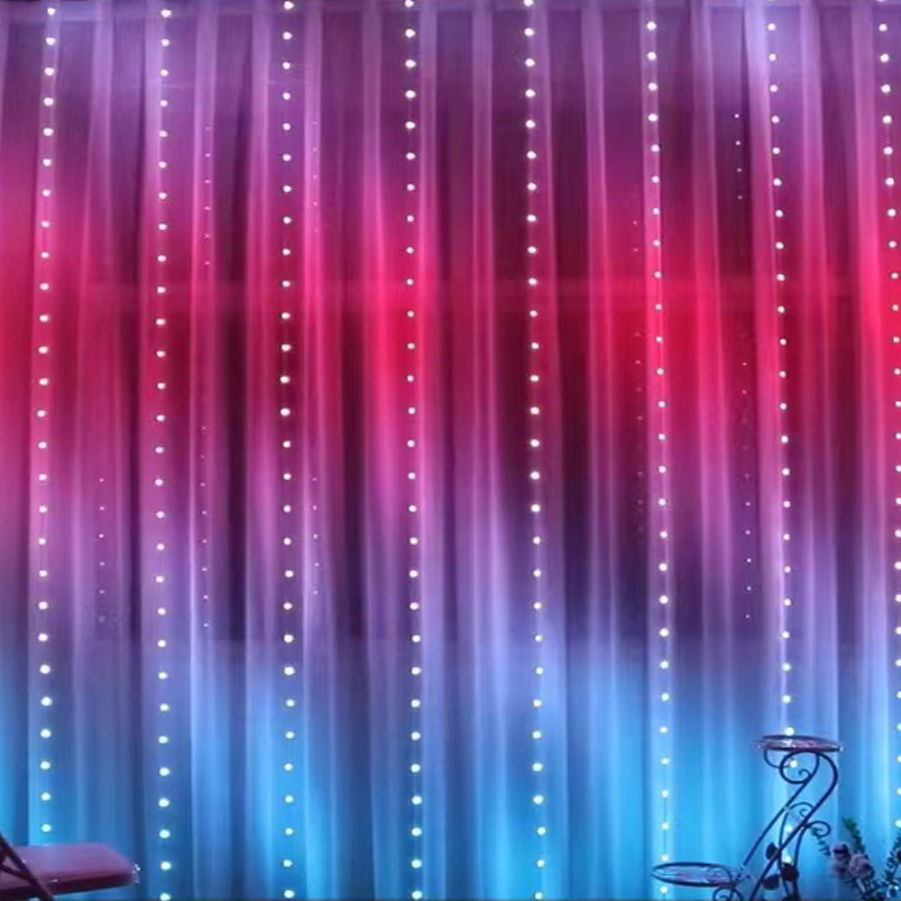 3M RGB Smart LED Curtain Light - Lighting Decoration In Bedroom 评论和价格