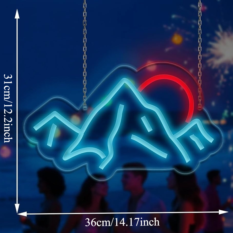 Sunrise Sunset Neon Sign Mount - Lighting Decor Sunrise 评论和价格