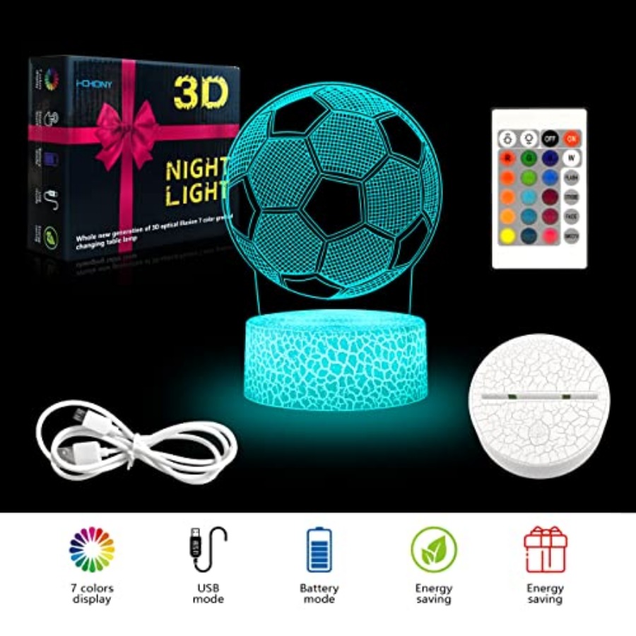 Soccer Gifts Night Light for,3 - Lightings Decoration 评论和价格